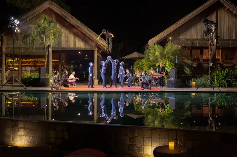 Theatre performance at an event in a 5* hotel in Siem Reap Cambodia